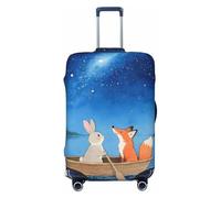 Zelinge Graziose coperture per valigie da viaggio, resistenti ai graffi, Coniglio E Volpe Carino, for 29-32 Inch Luggages XL
