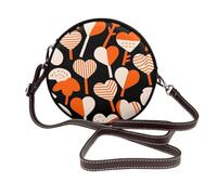 Zelinge Piccola borsa a tracolla circolare borsa a tracolla per le donne borse a tracolla casual compatte, Cuori Carino Scu, Taglia unica