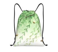 Zelinge Zaino da palestra con coulisse blu per cane autunno per sport nuoto yoga, Rami Acquerello, 16.5 x 19.6 inch, Zaini Daypack