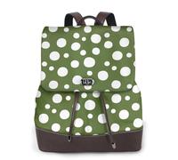 Zelinge Zaino in pelle alla moda PUrse per le donne casual borsa da viaggio zaini Twist-Lock borsa zaino, Oliver Green Dots, Taglia unica, Zaini da viaggio