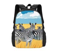 Zelinge Zebra On Wild Bookbag Zaino per computer portatile borsa per uomini donne pendolari borsa da viaggio zaini per viaggi campeggio picnic