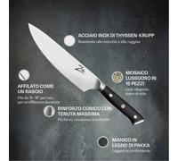 Zelite Infinity by Klarstein Alpha-Royal German coltello da cucina da 8" in acciaio inossidabile 56 HCR
