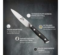 Zelite Infinity by Klarstein Alpha-Royal German coltello spelucchino da 4" 56 HCR acciaio damasco