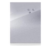 Zeller 11119 Bacheca Magnetica, Stainless Steel, Argento, 79.5x60x1.4 cm