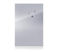 Zeller 11120 Bacheca Magnetica, Stainless Steel, Argento, 60x40x1.4 cm