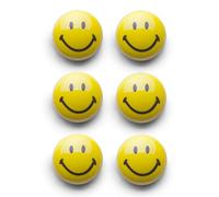 Zeller 11204 "Smiley, Magneti in plastica, Set da 6, ø 3 cm