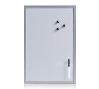 Zeller 11538 Lavagna Magnetica, MDF, Grigio, 59x39.5x1.5 cm