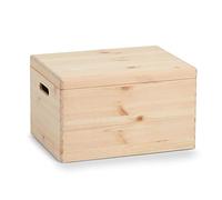 Scatola dei ricordi personalizzata in legno naturale per l'inizio dell'asilo – XL / Incisione