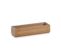 Zeller 13331 Scatola Salvaspazio, Bambú, Beige, 23x7.5x5 cm