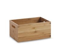 Zeller 13340 Cesto Contenitore, Bambú, Beige, 30x20x14 cm