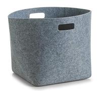 Zeller 14331 Cesto ad Angoli, Felt, Grigio, 32x32x32 cm