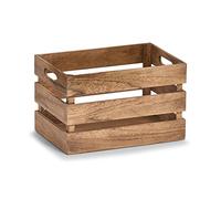 Zeller 15165 - Scatola portaoggetti vintage, in legno naturale, circa 31 x 21 x 19 cm