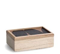Zeller 15199 - Scatola portaoggetti "Mosaic", in legno, ca. 24 x 16 x 8,5 cm