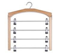 Zeller 17118 Gruccia Multipla per Gonne, Metallo, Beige, 43x2.5x39 cm