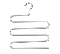 Zeller, 17170, Gruccia Multipla per Pantaloni, in Alluminio, Argento (Silber)