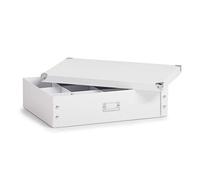 Zeller 17769 Contenitore per Cravatte/Cinture, Paper, Bianco, 44.5x31.5x11 cm
