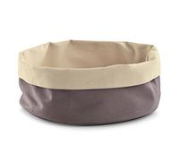 Zeller 18006 Sacchetto per Pane, Rotondo, Cotone, Grigio, 0.1x25x13 cm