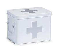 Zeller 18118 Scatola per Medicinali, Metallo, Bianco, 22.5x16.5x16 cm