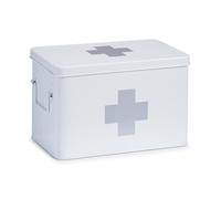 Zeller 18119 Scatola per Medicinali, Metallo, Bianco, 32x19.5x20 cm