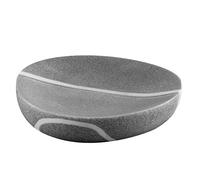 Zeller 18300 Portasapone, Effetto Pietra, Polyresin, Grigio, 12x12x2.2 cm