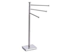 Zeller 18413 Portasciugamani, Stainless Steel, Argento, 22x17.5x86 cm