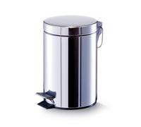 Zeller 18433 Pedal Bin 3 Litre Diameter 16.9 x 25.5 cm Stainless Steel Silver 17