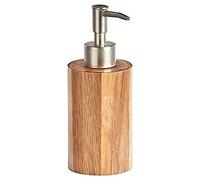 ZELLER PRESENT SCHÖNER LEBEN. PRAKTISCH WOHNEN. Dispenser di Sapone Liquido, Acciaio Inox, Naturale, ca. Ø 7 x 17,5 cm