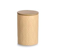 Zeller 19354 - Contenitore con coperchio in bambù, 720 ml, in ceramica, ca. Ø 10 x 15 cm, contenitore per conservazione, contenitore