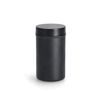 Zeller 19486 - Barattolo in vetro con coperchio in metallo, 900 ml, colore: nero, ca. Ø 10 x 17,8 cm