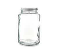 Zeller 19938 - Barattolo in vetro con coperchio in metallo, 4900 ml, ca. Ø 17,2 x 27,8 cm