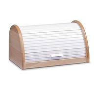 Zeller 20460 - Cassetta per Il Pane in Legno di faggio, 39 x 25 x 21 cm, Colore: Bianco