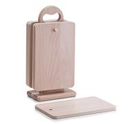 Zeller 22375 - Set in Legno di faggio Composto da 6 taglieri, Dimensioni 15 x 9 x 31 cm, e Struttura per riporli