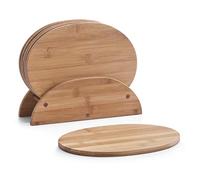 Zeller 25266 Supporto per Tavolette, Bambú, Beige, 24x8x19 cm, 7 Unità