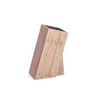 Zeller 25328 - Cepo portacoltelli con Inserto in setole, Legno di bambù, 9,5 x 15 x 23,5 cm