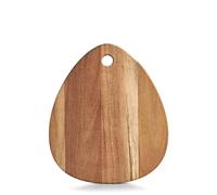 Zeller 25518 - Tagliere a Forma di Goccia, in Acacia oliata, ca. 30 x 26 x 2 cm