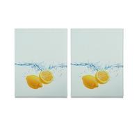Zeller 26324 herdabdeck tagliere da servizio/piastre, Bianco/Giallo