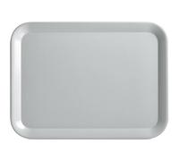 Zeller 26697 - Vassoio in melamina, 43,5 x 32,5 cm, colore: Grigio