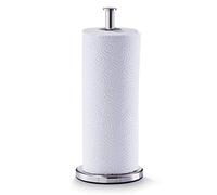 Zeller 27242 Supporto per Rotolo di Carta Assorbente con Bastone Centrale, Stainless Steel, Argento, 0.1x13x32 cm