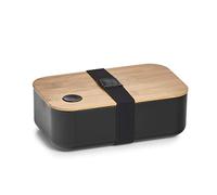 Zeller - Contenitore per Il Pranzo, 19,3 x 11,8 x 6,8 cm, Colore: Nero