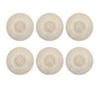 Zeller 'Cut Out' Set Of 6 Pvc Place Mat, Round, Gold ca. Ø 41 cm Gold