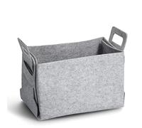 ZELLER PRESENT SCHÖNER LEBEN. PRAKTISCH WOHNEN. Cestini portaoggetti, Feltro, Grigio, ca. 36 x 25 x 23 cm