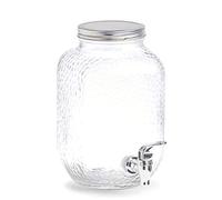 ZELLER PRESENT SCHÖNER LEBEN. PRAKTISCH WOHNEN. Dispenser per Bevande, 3,7 l, in Vetro/Metallo, ca. 20, 4 x 15, 2 x 25, 4 cm