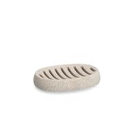 ZELLER PRESENT SCHÖNER LEBEN. PRAKTISCH WOHNEN. Portasapone, poliresina, Beige, ca. 13 x 9 x 2 cm