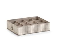 ZELLER PRESENT SCHÖNER LEBEN. PRAKTISCH WOHNEN. Scatola portaoggetti, Pile, Beige, 44 x 34 x 11 cm