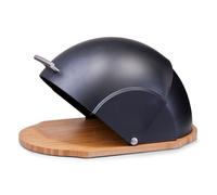 Zeller Scatola Per Pane In Legno Di Bambù 37 X 26 X 20,5 Cm Nero