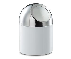 Zeller Tabletop Waste Container, Wood, White, 12 x 18 cm White 28 x 28 x 8 cm