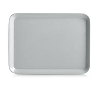Zeller - Vassoio in melamina, 24 x 18 cm, colore: Grigio