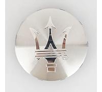 ZELLYA 4 PCS Coprimozzo Ruota, per Maserati Ghibli Quattroporte Coupe GT 60mm Ruota Centro mozzo Copertura Adesivo Copertura Antipolvere Cappello Distintivo,E