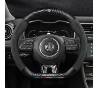 ZELLYA Volante Auto Coprivolante, per MG ZS 2017-2022 Antiscivolo Coprivolante Protettivo Copertura del Volante dell'automobile,F