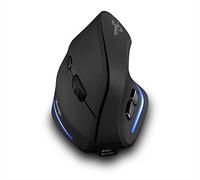 zelotes Mouse senza fili, USB LED, senza fili, 2,4 GHz, 2400 DPI, mouse verticale ergonomico, mouse wireless per laptop, PC, Mac, ricaricabile